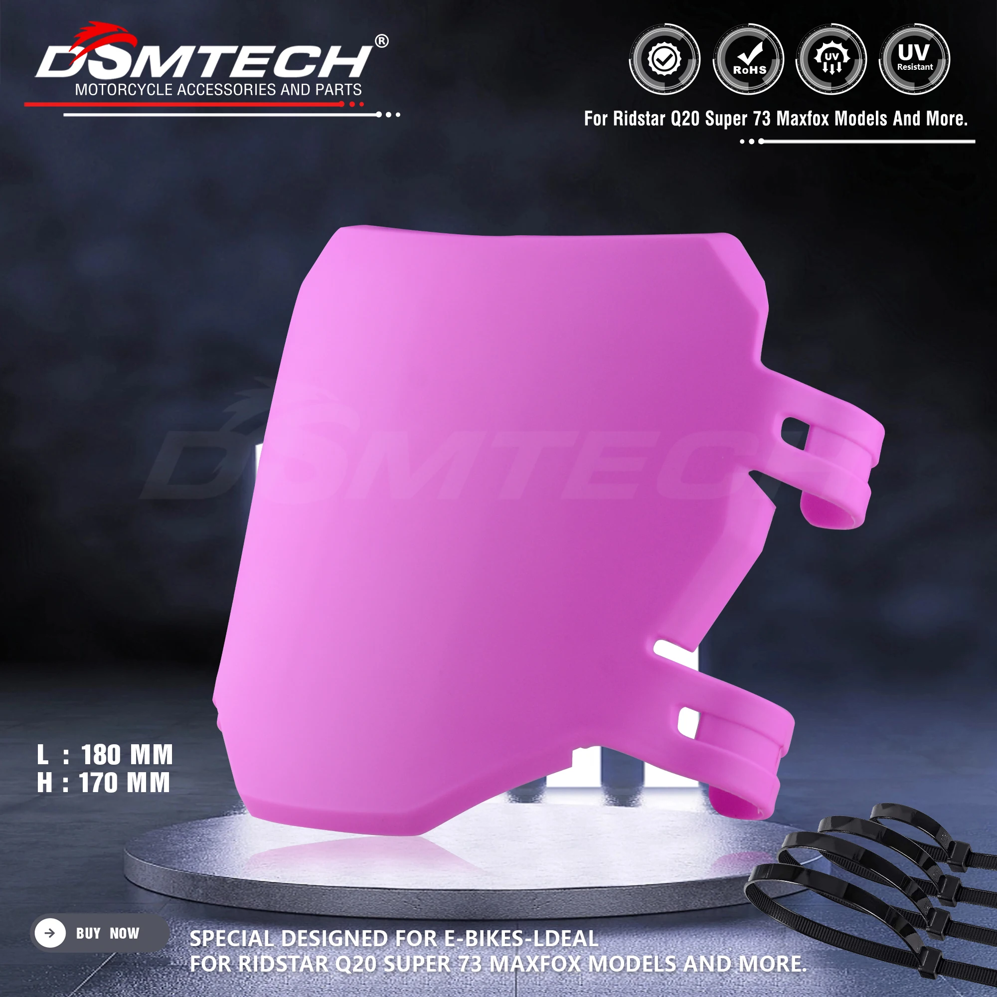 

DSMTECH Electric Bike License Number Plate With Sticker Motorcycle Front Frame Accessories for Surron Talaria Sting
