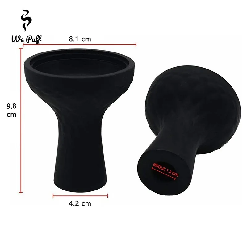 WE PUFF Shisha Hookah Silicone Bowl One Hole Funnel Silicon Shisha Head Holder for Charcoal Tobacco Burner Smoking Accessories