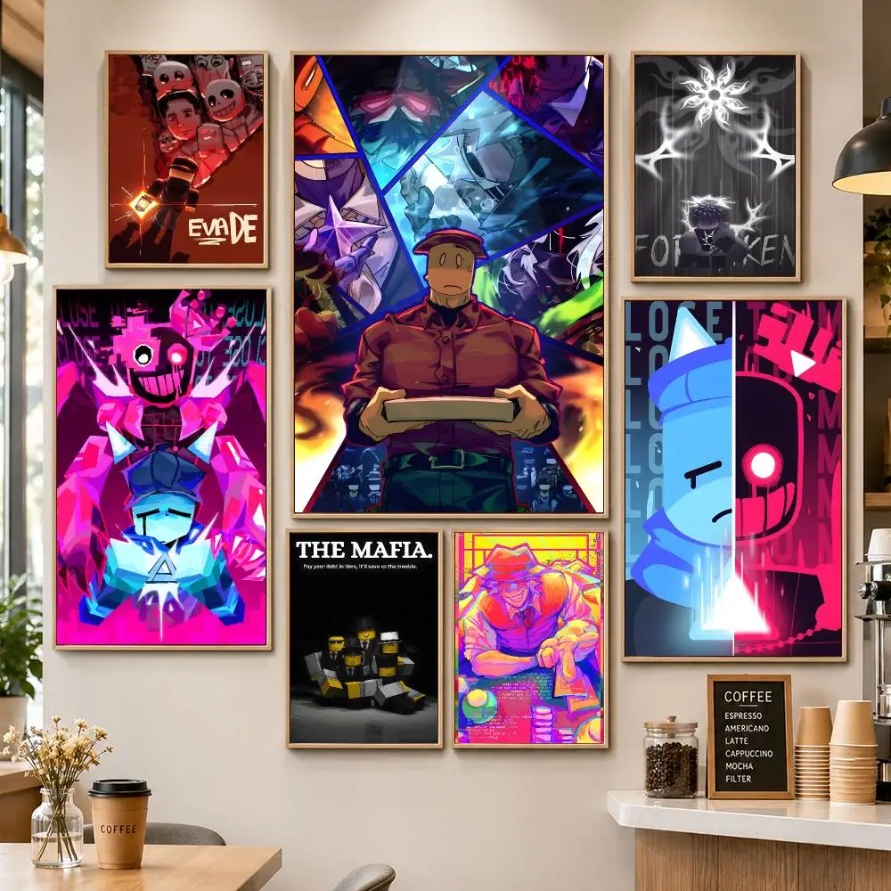 Game Forsaken Multiplayer Horror Indie Poster HD Wall Decor Apartment Dorm Office Cafe Bedroom Home Gift