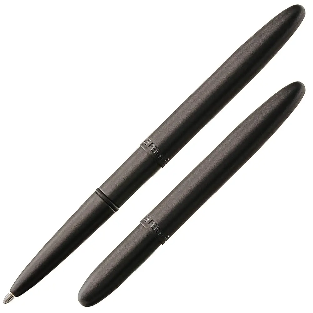 

Space Pen Matte Black Bullet Pen, Pressurized Ballpoint Pen, Compact Pocket Size, Writes Upside Down and in Extreme Temperat