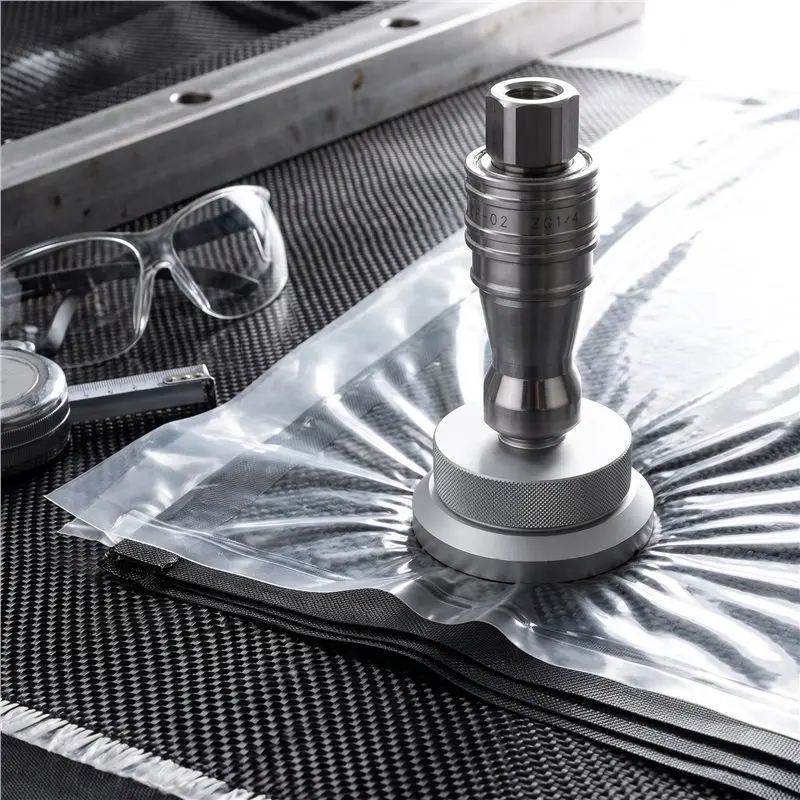 [NEW!A47U】 For Composites High Temperature Resistance Vacuum Bagging Valve Up To 500° F 1/4 Inch NPT Quick Disconnect Fitting