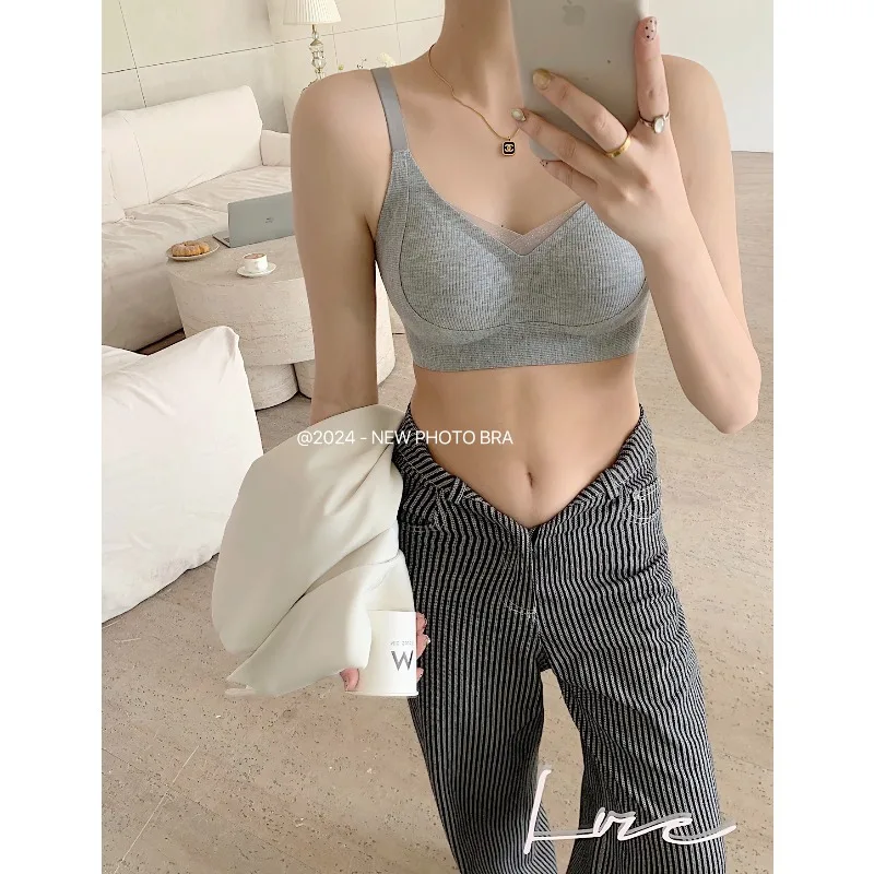 حمالة صدر أوروبية لاسلكية لرفع الصدر الصغير ودعم Bralette بدون سلك داخلي، حمالة صدر مريحة مضادة للترهل للنساء لخريف وشتاء