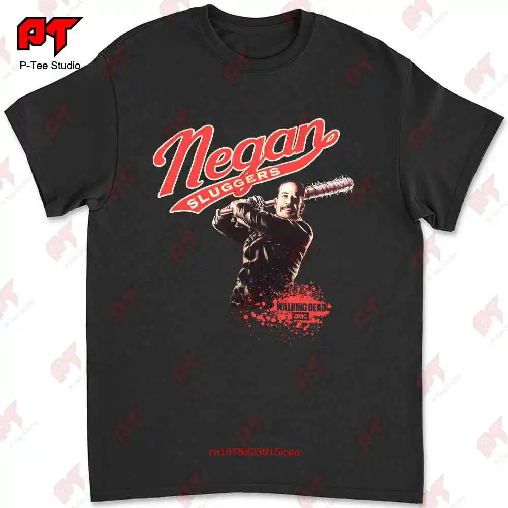 Negan Slugger Walking Dead Amc Mens Size Xl T Shirt Charcoal Used KSX0