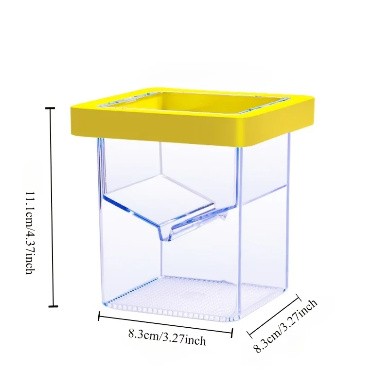 حاضنة قلي السمك القابلة للتعليق مع أكواب شفط - صندوق تربية الأسماك العائمة لقلي الأسماك، الروبيان بيتا كلوونفيش جوبي