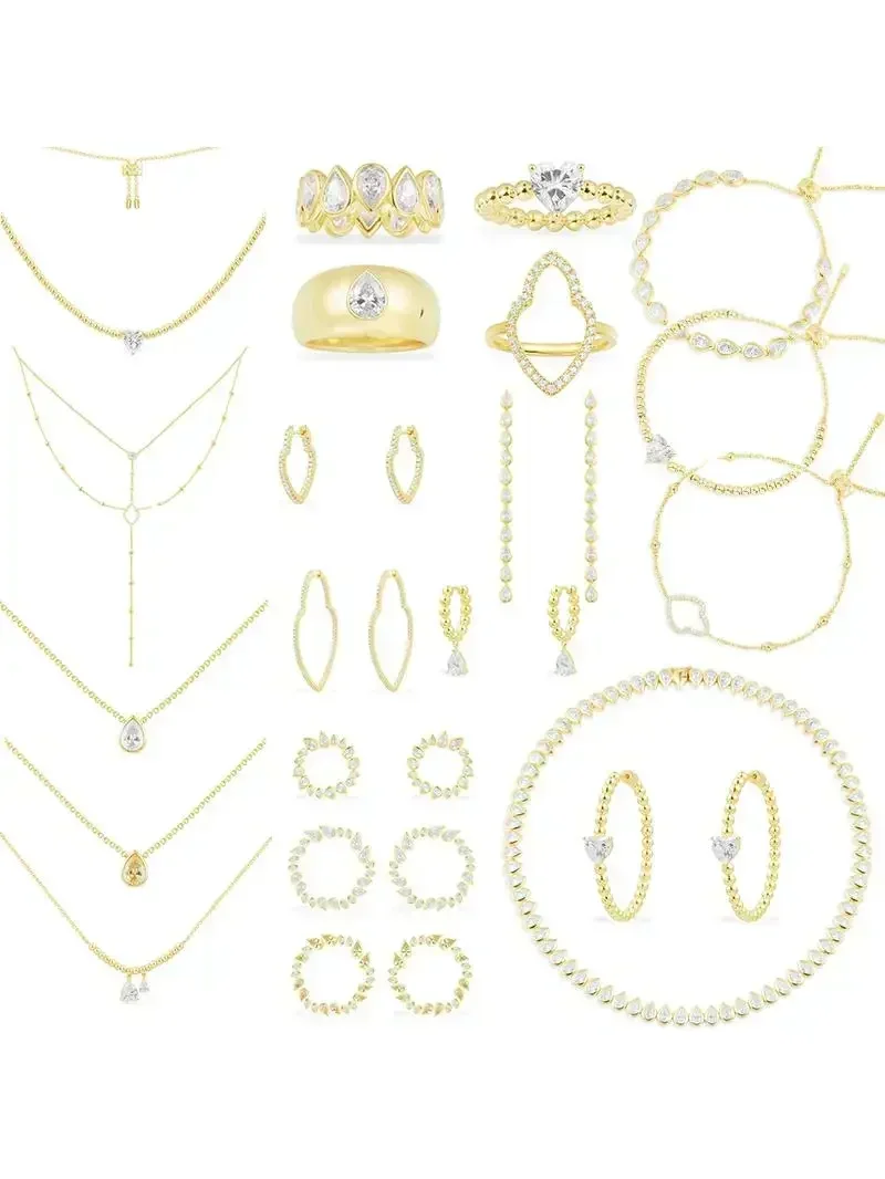 LI KI 925 Argent Sterling 2022 Juillet Nouveau Produit Boucles d'Oreilles Goutte d'Eau Or Bijoux Exquis Cadeau de la Saint-Valentin