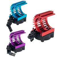RC 380 390 2838 2845 2847 Motor Aluminum Cover Heat Sink with Cooling Fan Cover Heat Sink Cooling Fan for 1/14 1/16 1/18 RC Car
