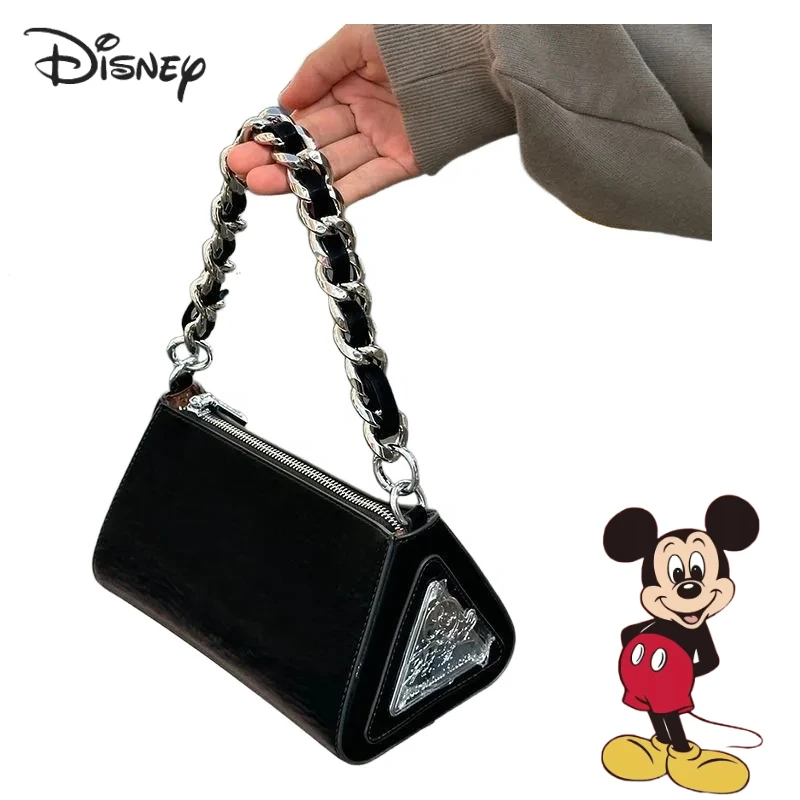 

DisneyMickey cartoon cute triangle handbag creative girl advanced exquisite shoulder bag valentines day halloween christmas gift