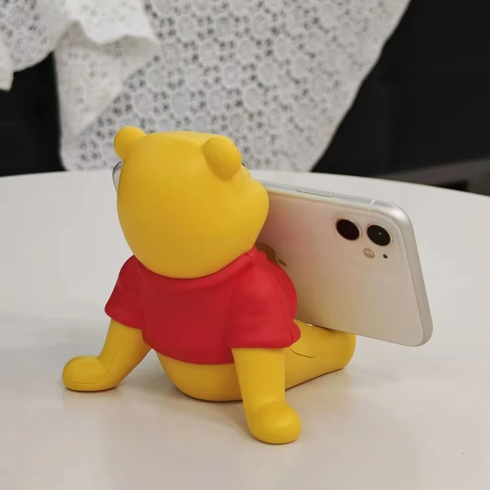 أنيمي بوه الدب حامل هاتف الكرتون مكتب ديكور مع حامل هاتف غرفة ديكور Kawaii فتاة هدية لمحبي