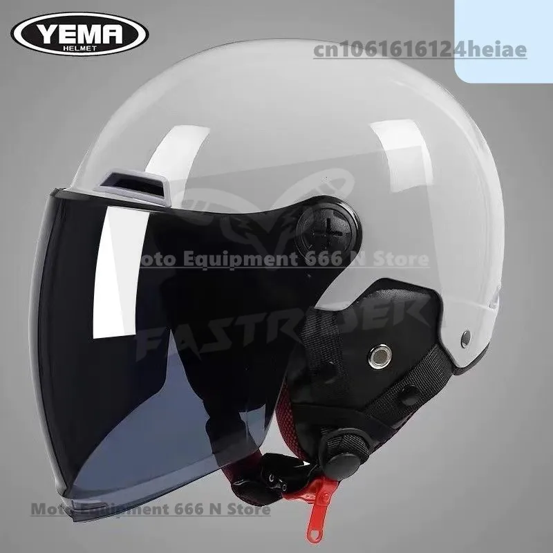 Lente de casco YEMA 351, protector solar de verano YEMA 350, lente transparente Original, accesorios para casco