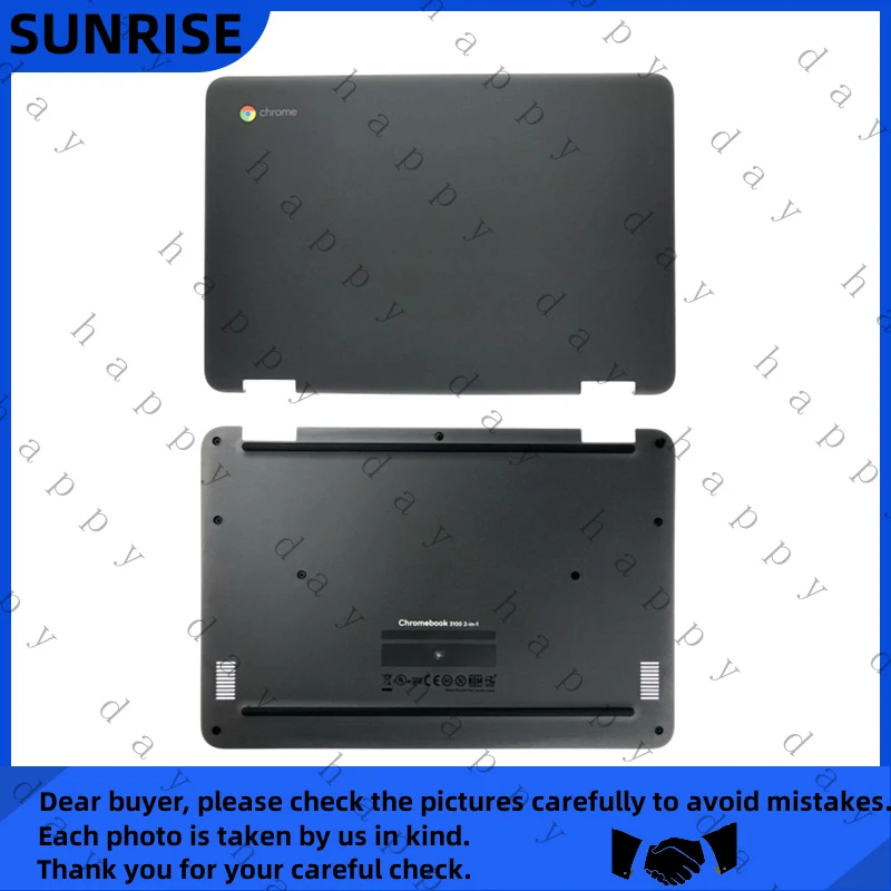 

Y+ Y+ New For Dell Chromebook 3100 2-in-1 LCD Back Cover / Bottom Case Cover
