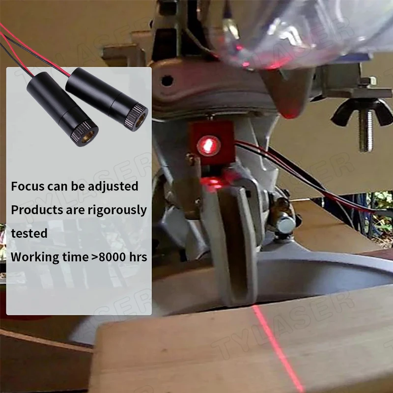 D12x45mm focalizável 635nm 5mw 10mw 30mw 50mw 100mw 150mw linha vermelha laser módulo foco ajustável