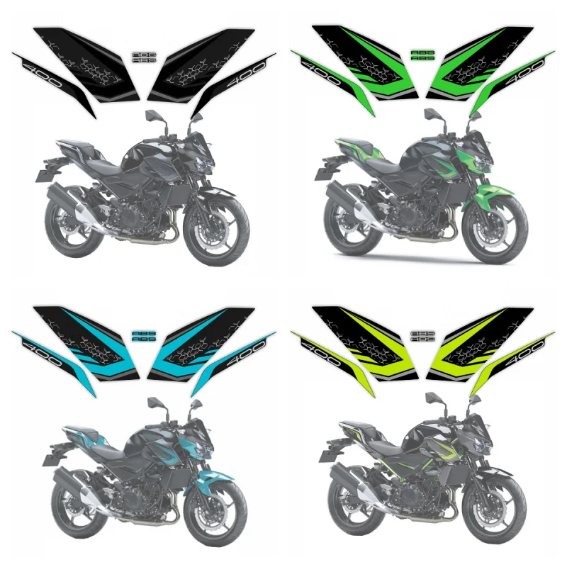 カワサキ-z400-ex400-オートバイアクセサリーフェアリングステッカー全車ステッカーキット