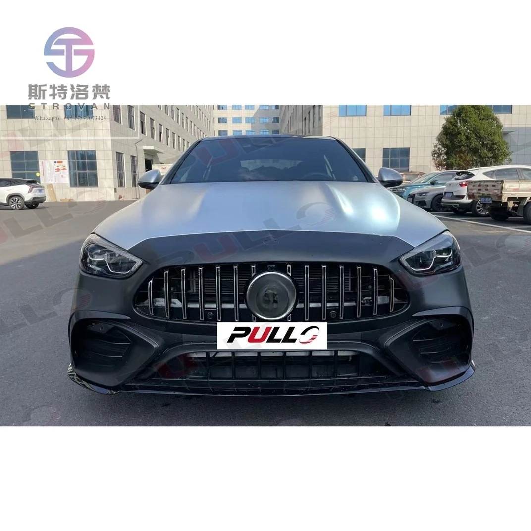 

Car Body Kit for Benz C Class W206 2023 to C63 A-M-G Model Include Bumpers Grille Side Skirts Rear Diffuser Pipes