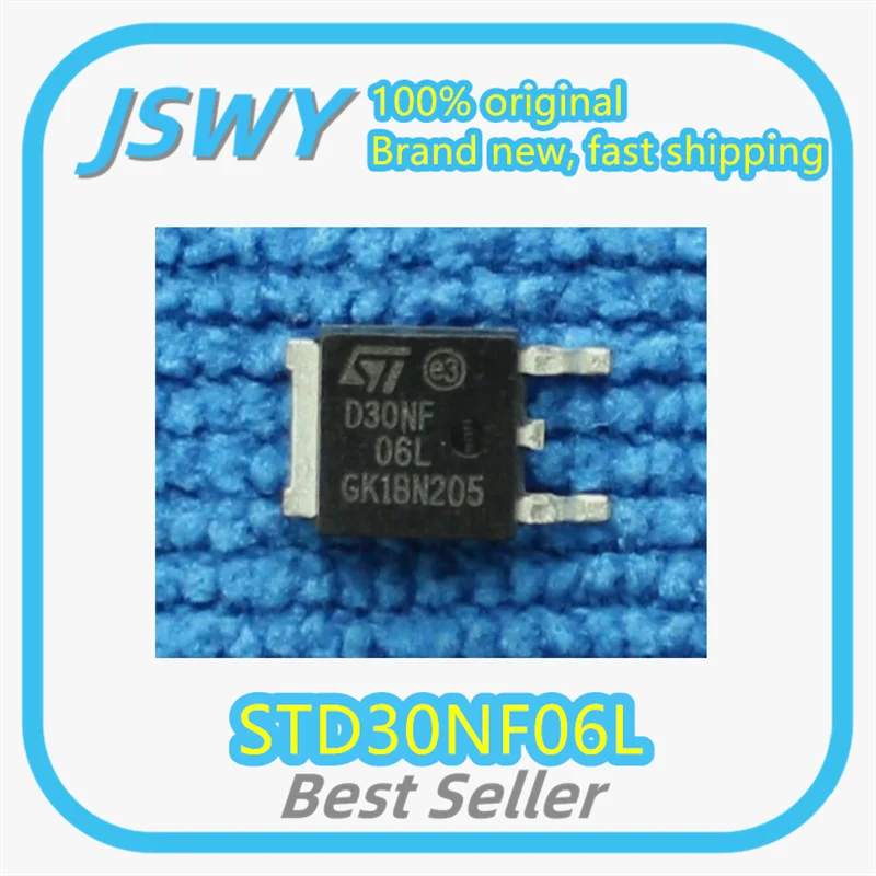 (10/50 Pieces) STD30NF06L STD30NF06 Silk Screen D30NF06L TO-252 MOS Field Effect Tube, Original, Fast Delivery Bestselling