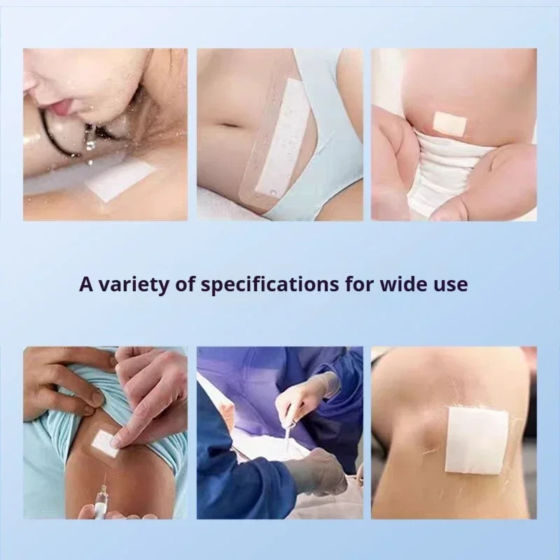 10cm*25cm Hydrocolloid Wound Band Dressing Adhesive Plaster Non-woven Large Wound First Aid Sterile Hypoallergenic