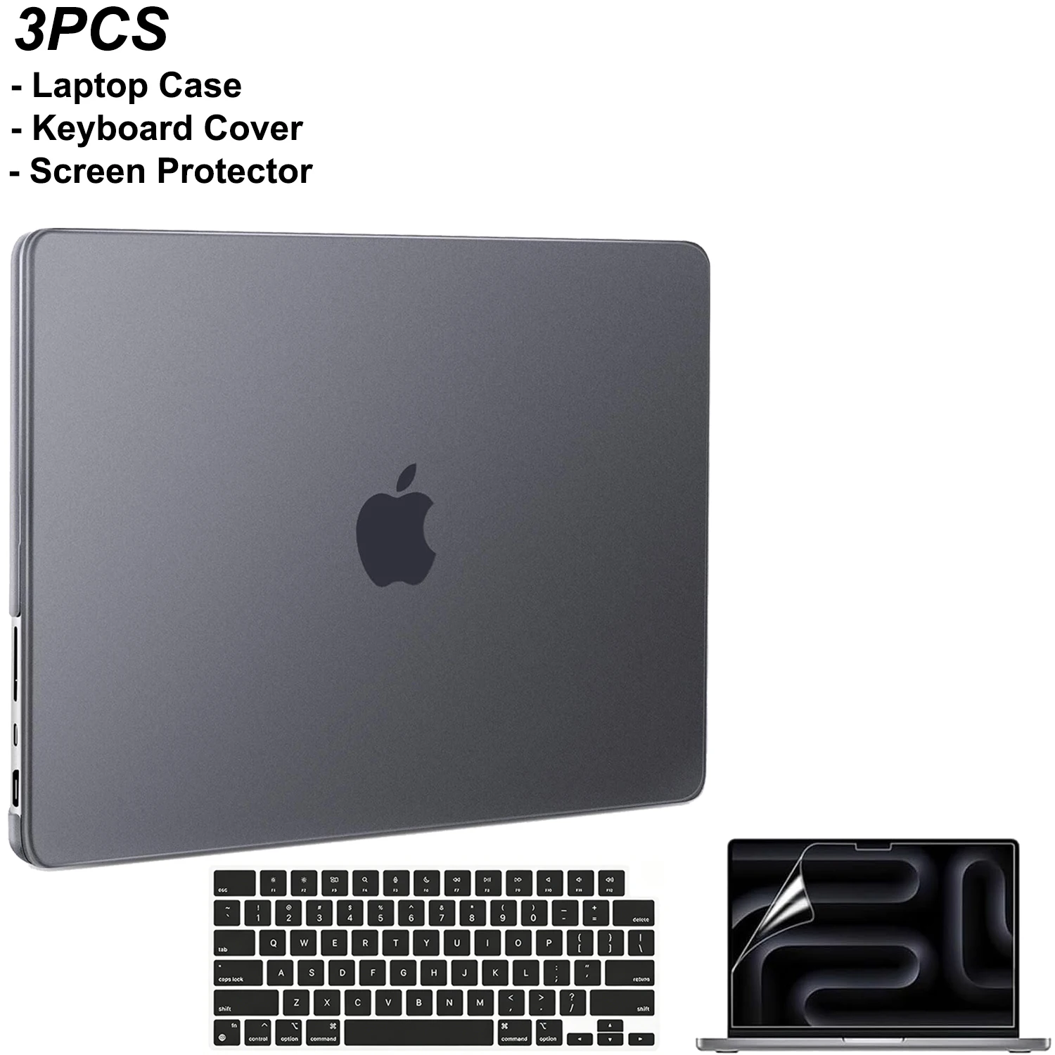 Matte Finish Protective Case For Macbook Air 13.6/15 inch M5 M4 M3 M2 Chip 2026-2022, For Macbook Pro 14/16 inch M5 Por/Max 2026