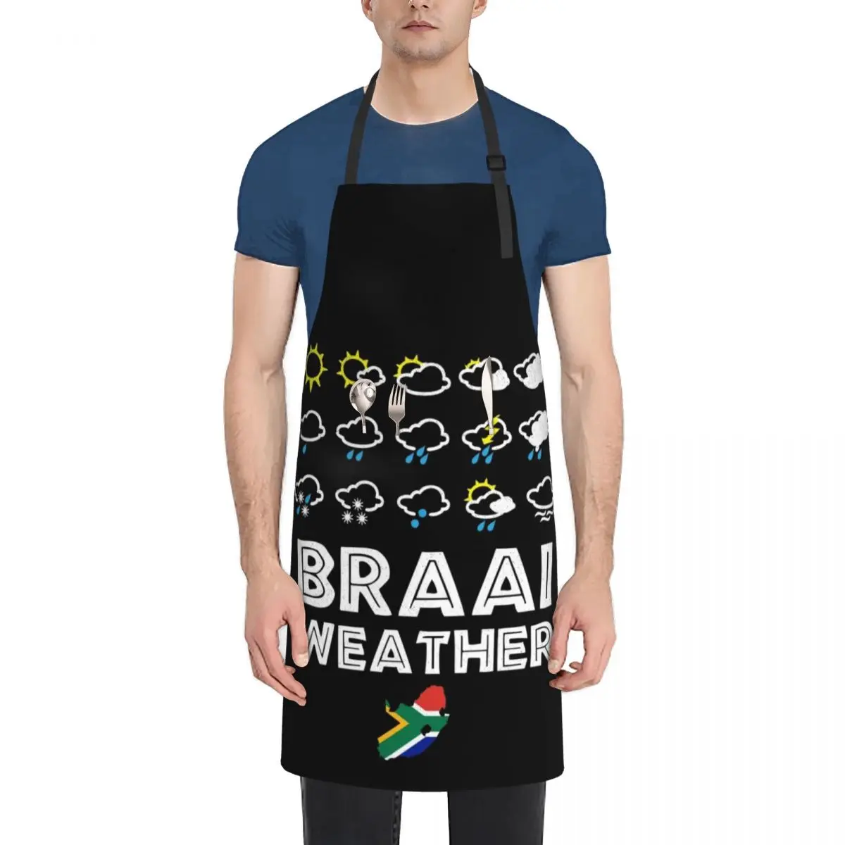 

Braai Weather South Africa Style Apron For Man Haircut Cute Kitchen Apron