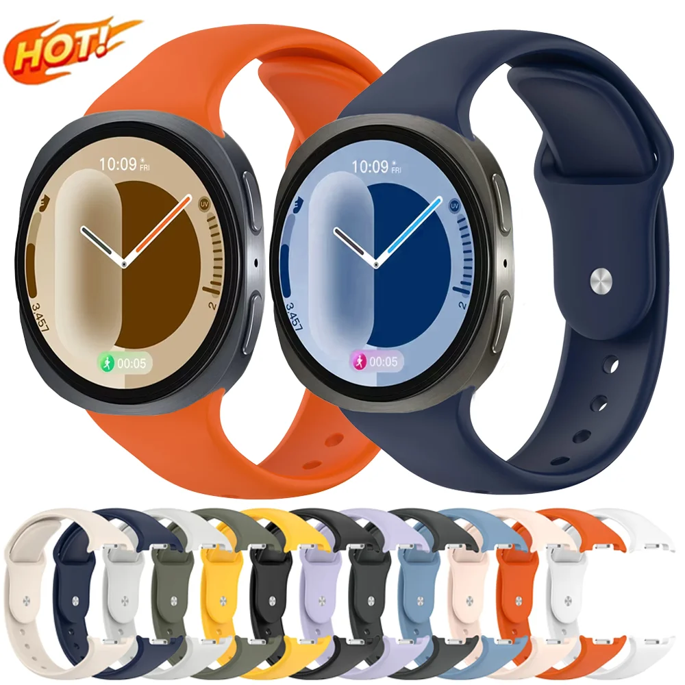 No Gaps Silicone Strap for Samsung Galaxy Watch 8 Classic 46mm Comfortable Bracelet Wristband Galaxy Watch 8 40mm 44mm Correa