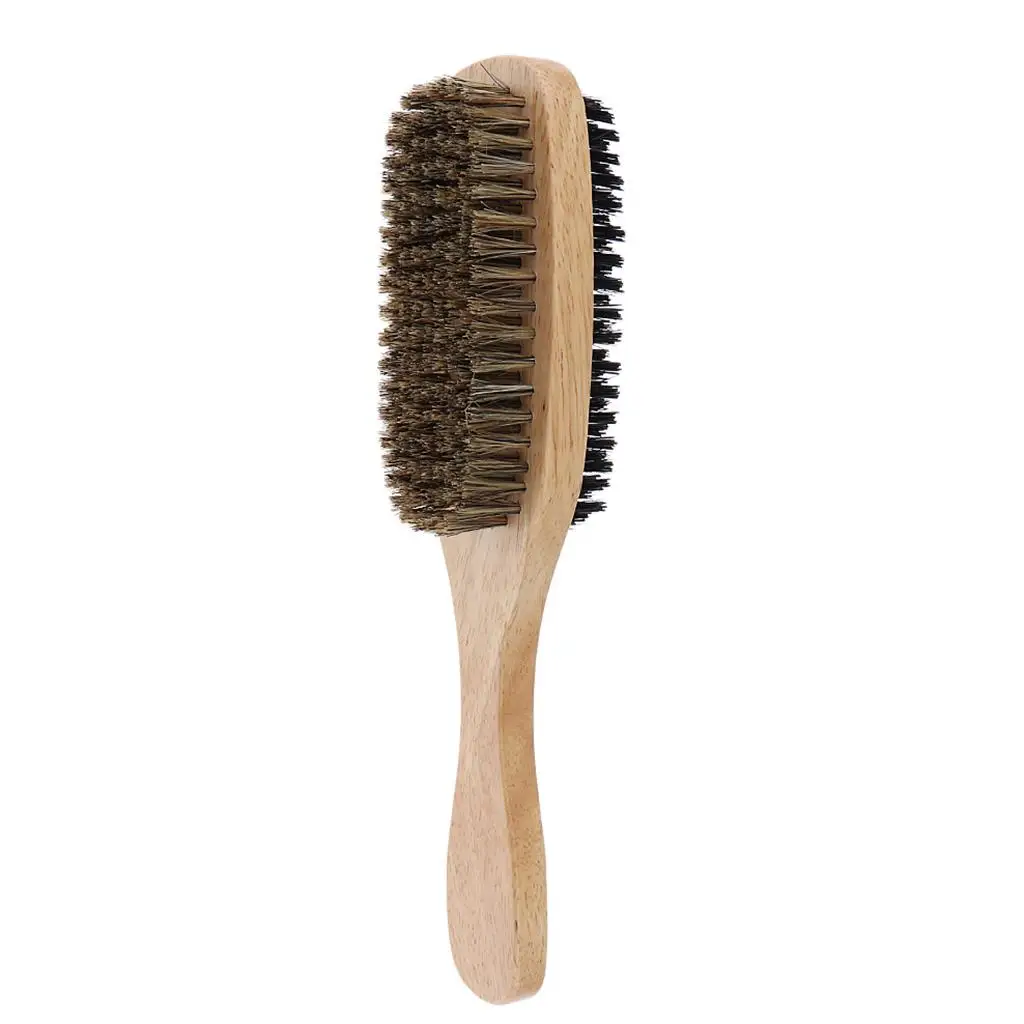 

Male Antistatic Beard Cleaning Grooming Shaping Brush with Wood Handle