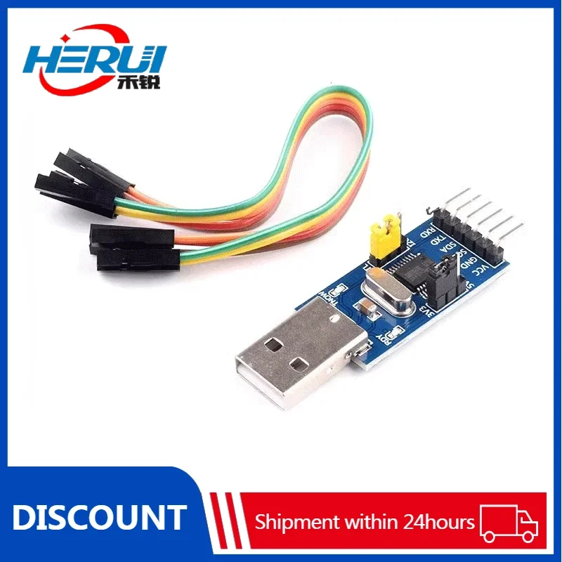 

MCU serial port download CH341T 2-in-1 multi-function module USB to I2C IIC UART TTL