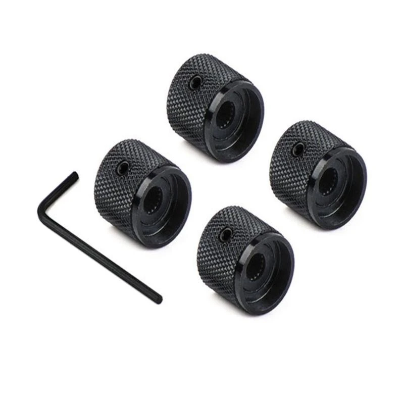 

4PCS Metal Round Knobs Replacement Knob for Guitar Volumes and Tone Customization