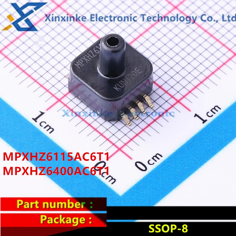 MPXHZ6115AC6T1 MPXHZ6400AC6T1 SOP-8 Board Mount Pressure Sensors SSOP INTEG W/PORT SIFEL Single Axial Barbless