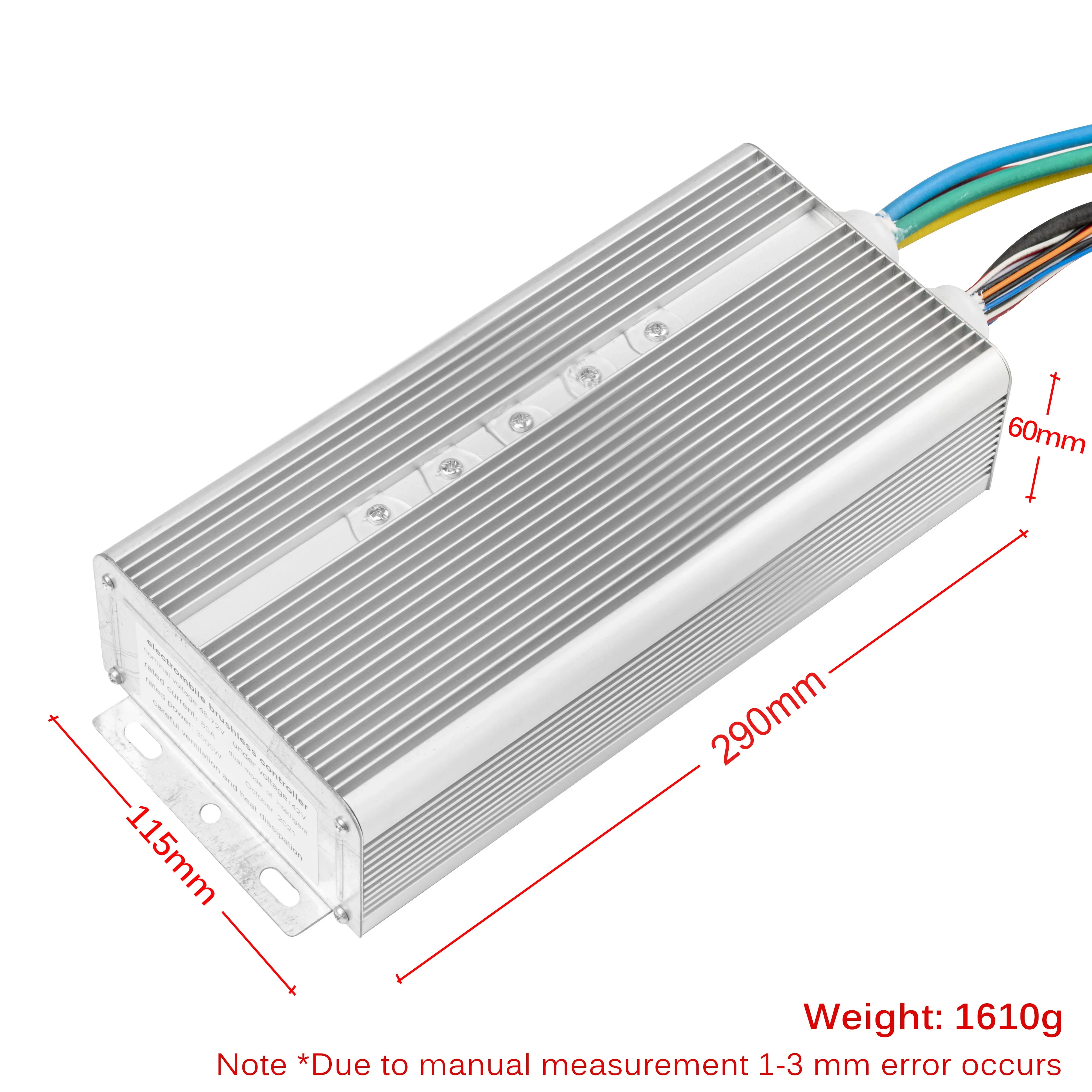 48V 72V 100A 3000W 5000W Ebike Brushless Controller 36Mosfet Controller for Electric Motorcycle Scooter Cargo Motor Kit