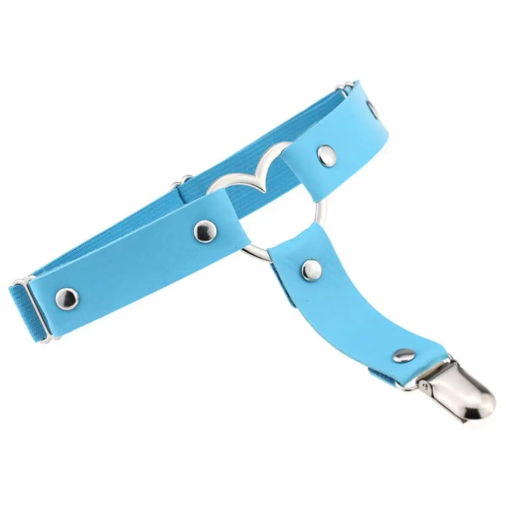 สร้อยคอหนัง PU สีชมพูแบบพังก์เมทัลประดับพู่ห้อย สร้อยคอแบบโชคเกอร์ สายคล้องคอแหลมเซ็กซี่ สร้อยคอผู้ชายสำหรับผู้หญิง เครื่องประดับสไตล์โกธิค