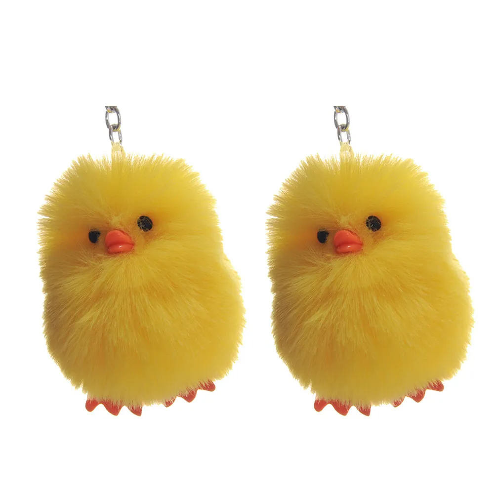 

2Pcs Creative Yellow Duck Keychain Stylish Pendant for Backpack Cell Phone Keyring Decor Party Favor Gift Keychain
