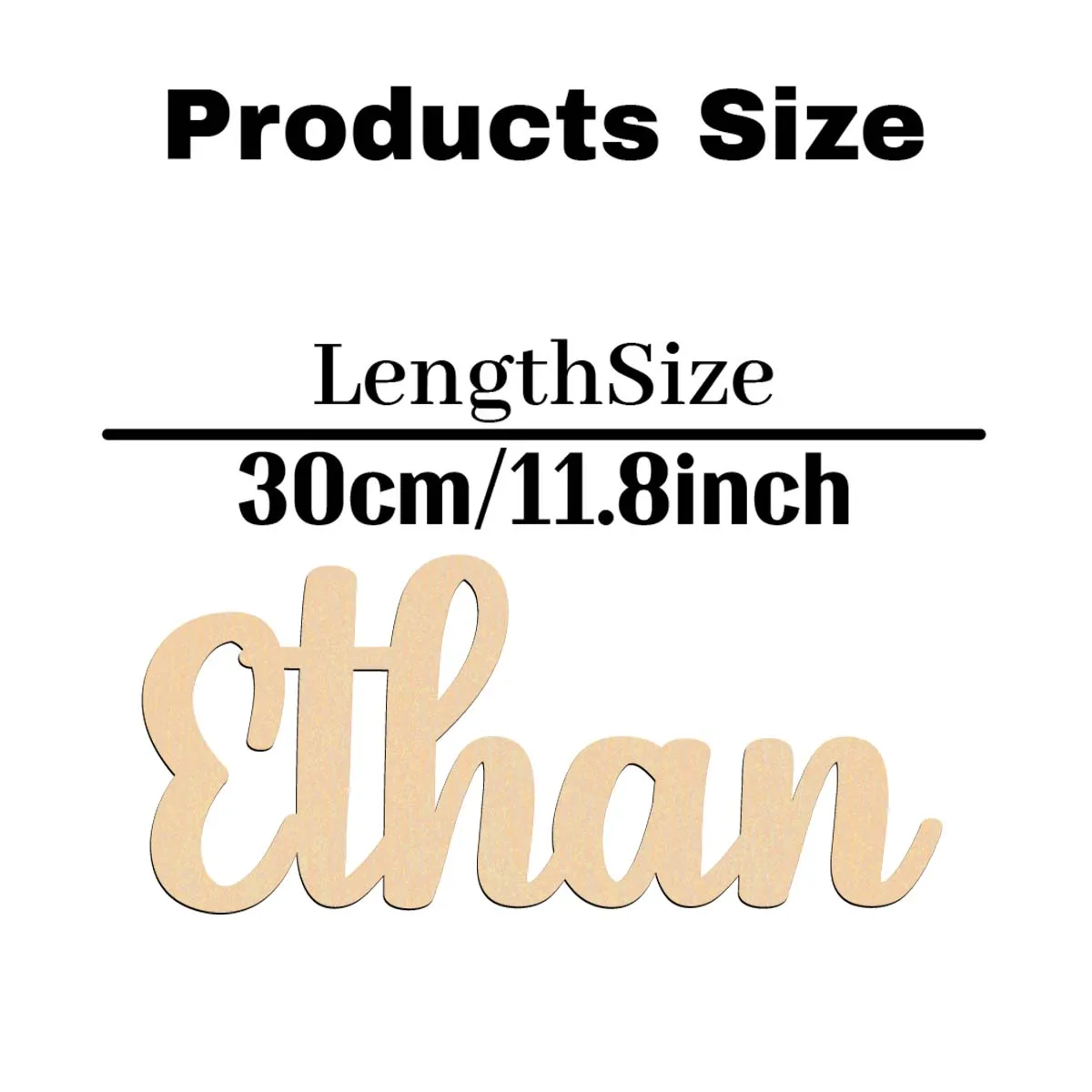 1 قطعة مضحك إيثان مثال مخصص رسالة لوحة خشبية ديكور خشبي لم تنته الخشب للرسم أو التألق