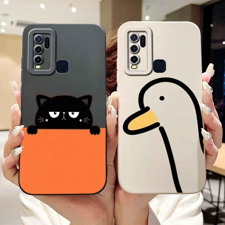 غطاء حماية كامل لـ Vivo ، مصد سيليكون لين ، غطاء مطلي ، حافظة مشهورة ، Y30 ، Y50 ، من VivoY50 ، VivoY30 ، VivoY30 #3