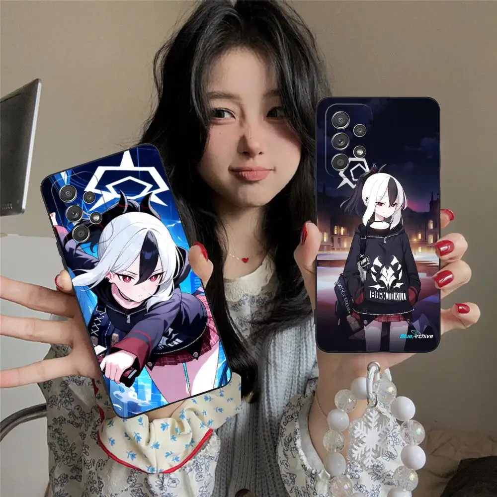 Blue Archive Kayoko Phone Case for Samsung Galaxy A56 55 54 53 52 51 36 35 34 23 16 15 5G Colorful Cover Luxury Cover Smartphone