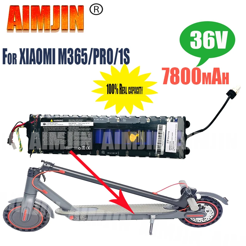 2024 NEW 36V 7.8Ah 18650 lithium battery pack 10S3P 250W~600W , suitable for Xiaomi Mijia electric scooter m365 special battery