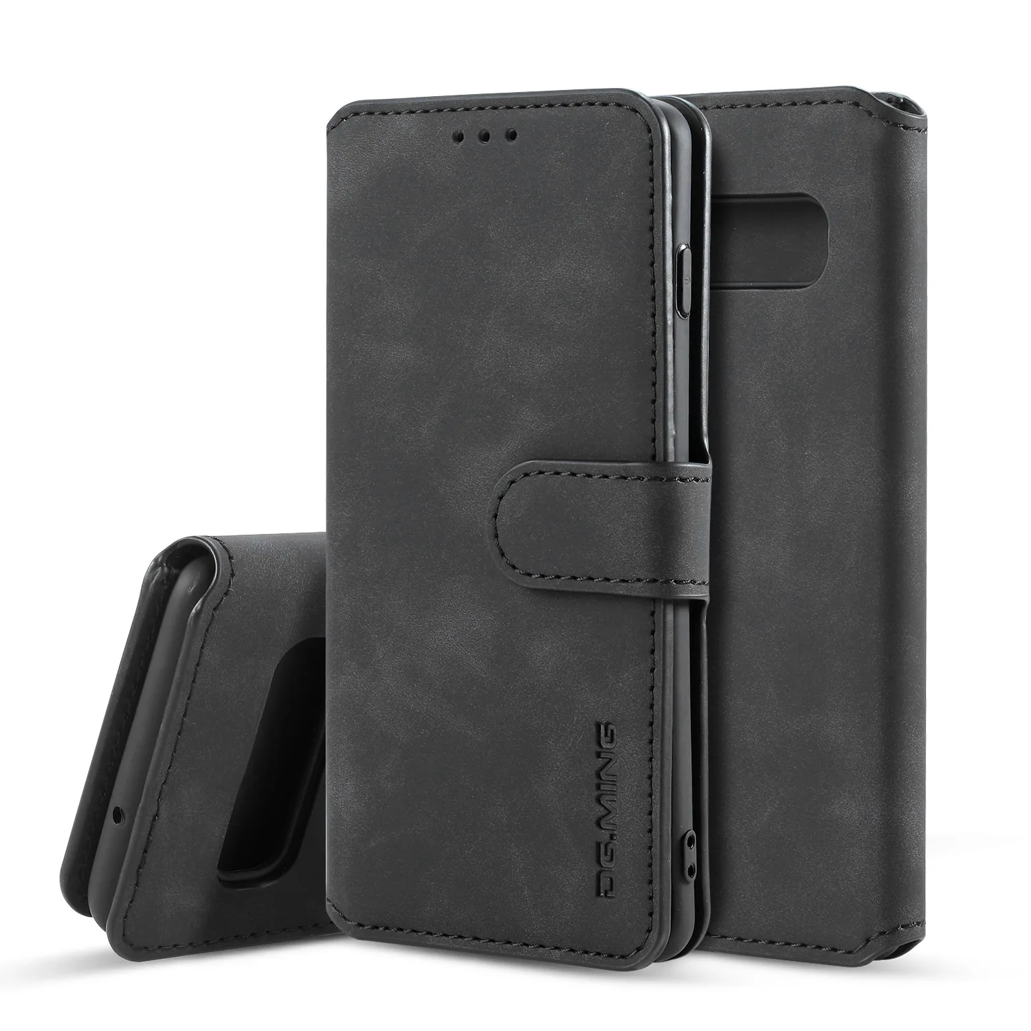 DG.MING  Pu Leather Wallet Phone Case For Samsung Galaxy S9 S10 Plus Restore Series