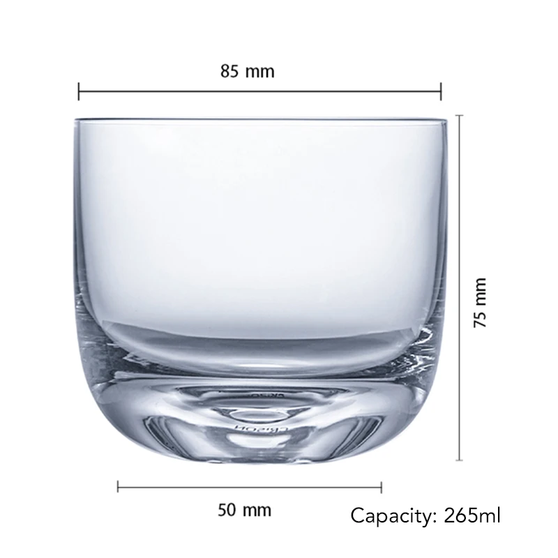 265ml Clear Water Tumbler Water Glass Cup Whiskey Glass