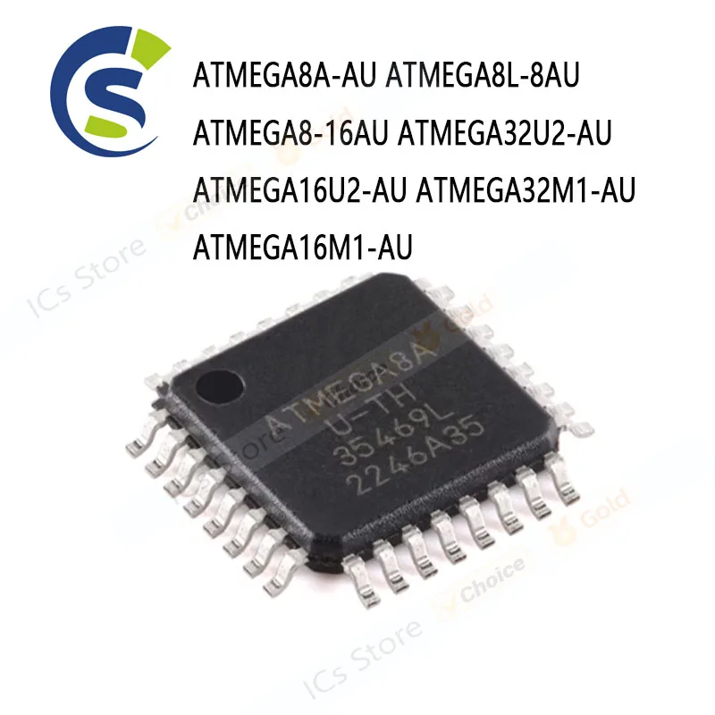 Microcontroller IC Chip TQFP-32 ATMEGA8A-AU ATMEGA8L-8AU ATMEGA8-16AU ATMEGA32U2-AU ATMEGA16U2-AU ATMEGA32M1-AU ATMEGA16M1-AU
