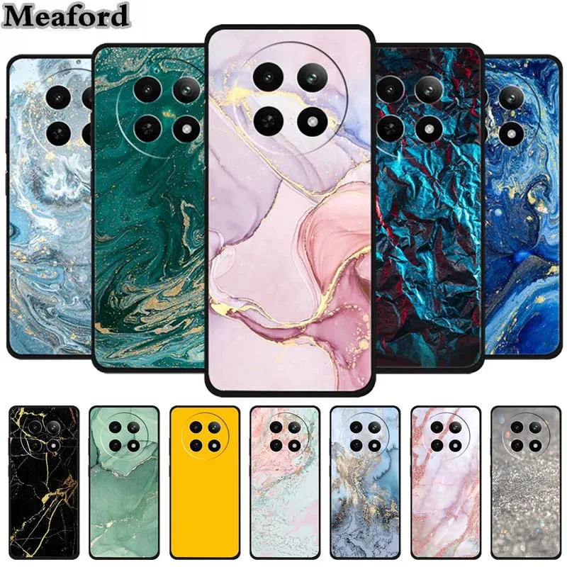 Case For Realme 13 Plus Marble TPU Soft Silicone Back Cover For Realme 13+ Cases Protective Mica Painted Colorful Bumper Capa