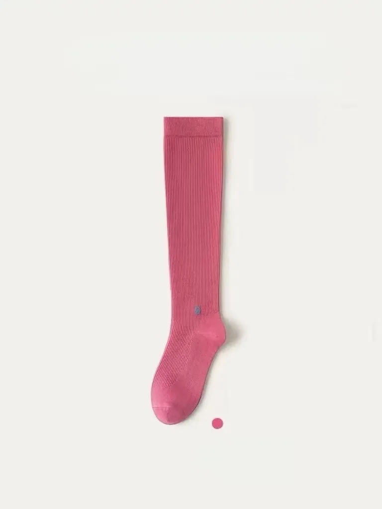 Professionelle Lauf- und Springseil-Wadenkompressionssocken für Damen, hohe Elastizität, atmungsaktiv, für alle Jahreszeiten geeignet, universelle Sportsocken – Detail 4