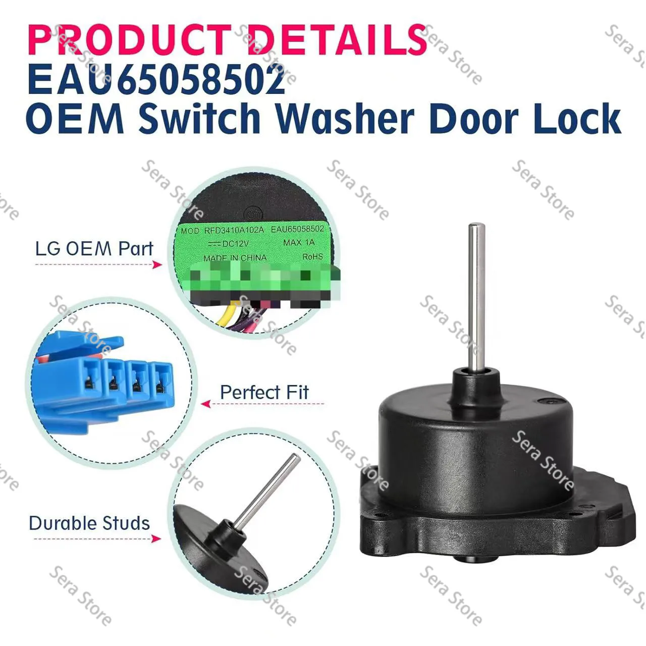New for LG Refrigerator Freezer DC Fan Motor Fan Motor EAU65058501 EAU65058502 DC12V Motor Refrigerator Parts