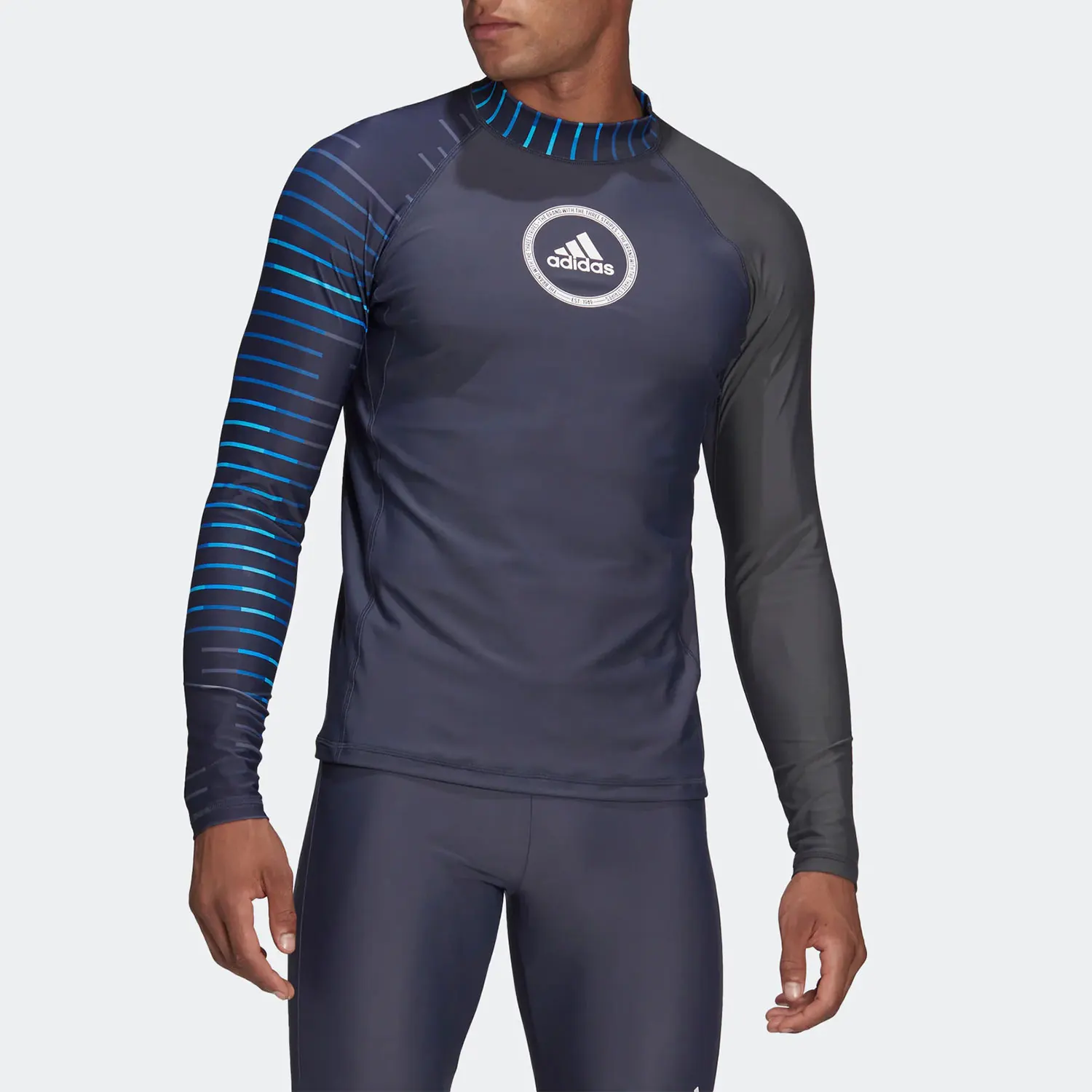 

Adidas genuine New Swimming Sports UV Protection Men's Long Sleeve Shirt HB1683