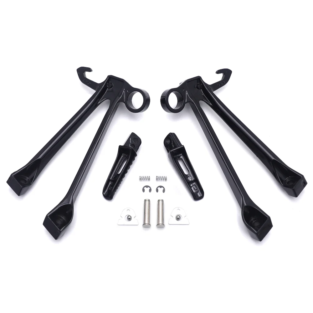 Motorcycle Rear Passenger Foot Pegs with Brackets for GSX-R1000 2009-2016, Aftermarket Replacement 2