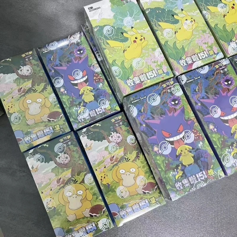 Cartão de Coleção Pokémon 151 Original Scarlet & Violet Vol.3 PTCG, Pacote Suplementar, Brinquedo Infantil, Jogo de Mesa, Presente de Cartão Colecionável