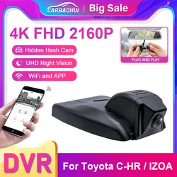 Car DVR for Toyota C-HR CHR 2023 2022 2021 2020 2019 2018 2017,Plug and Play 4K Dash Cam Dashcam Camera,Accessories for CHR