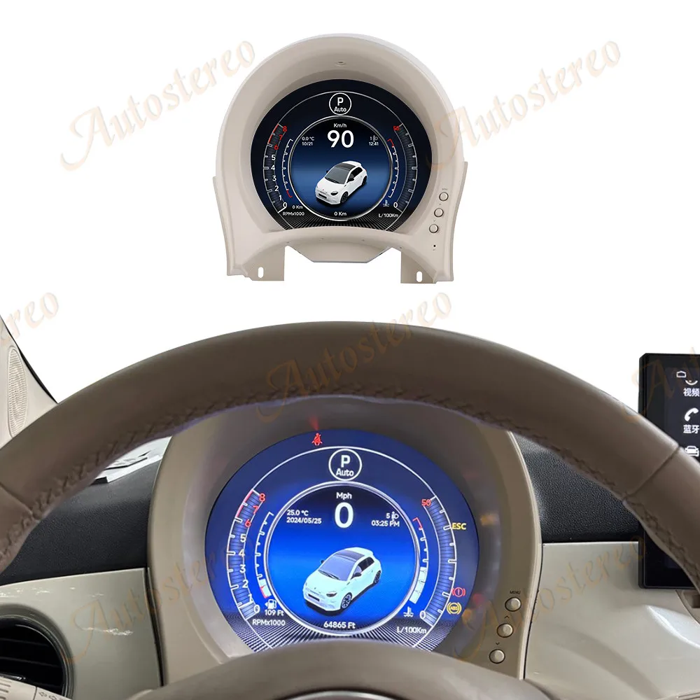 7.0 بوصة لشركة فيات 500 2007-2024 كونتيننتال GT سيارة Navihua ترقية LCD نظام لوحة القيادة عداد السرعة التلقائي أداة السيارات