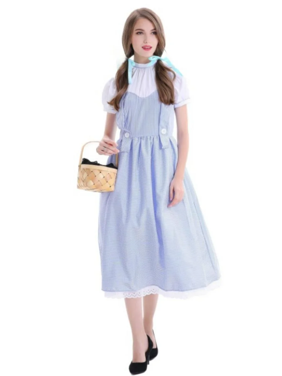 Volwassen Alice Dr Stage Performance Kostuum Halloween Estate Maid Outfit Polyester Materiaal Traditionele Chinese Etnische Slijtage
