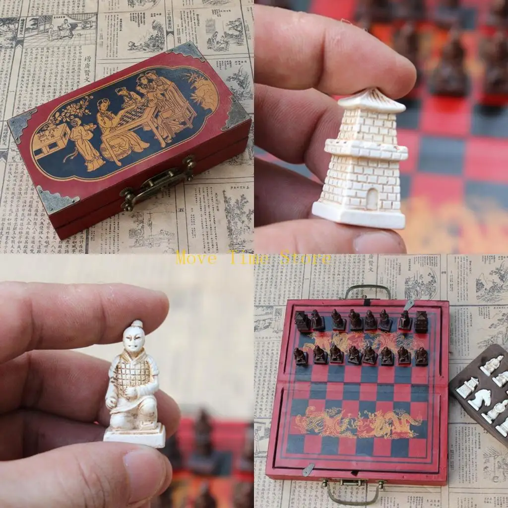 

92ME Chess Board Entertainment ngbing Chess Piece Character Parenting Gift