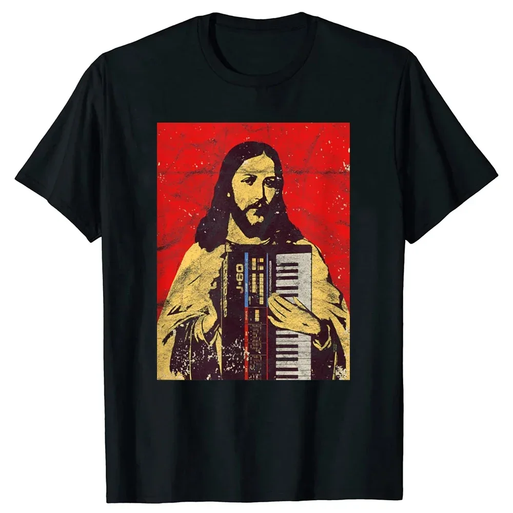 Summer Graphic Cotton Streetwear Birthday Gifts T-shirt Men Funny Vintage Holy Synthesizer Analog Synth Nerd T Shirts tops