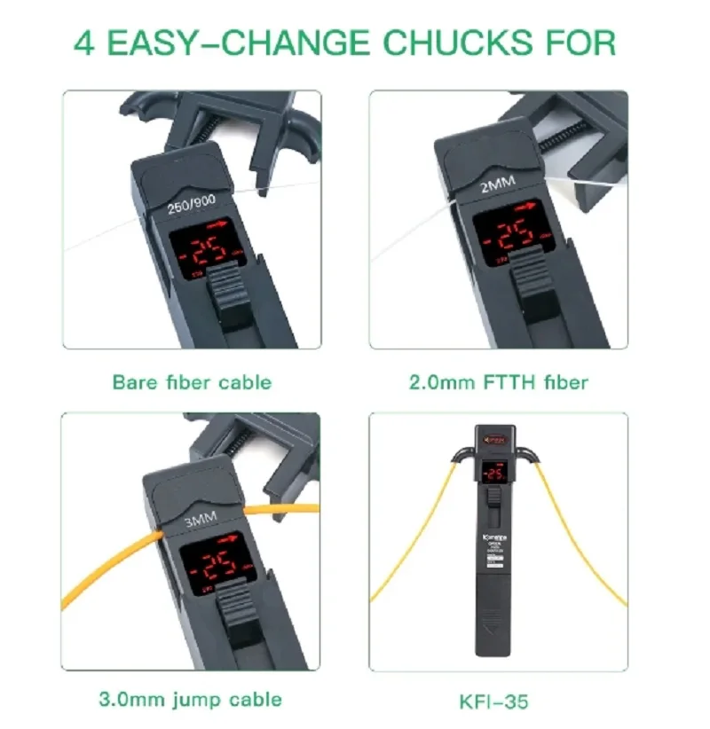 KomShine KFI-35 광섬유 식별기, ONE KEY 작동