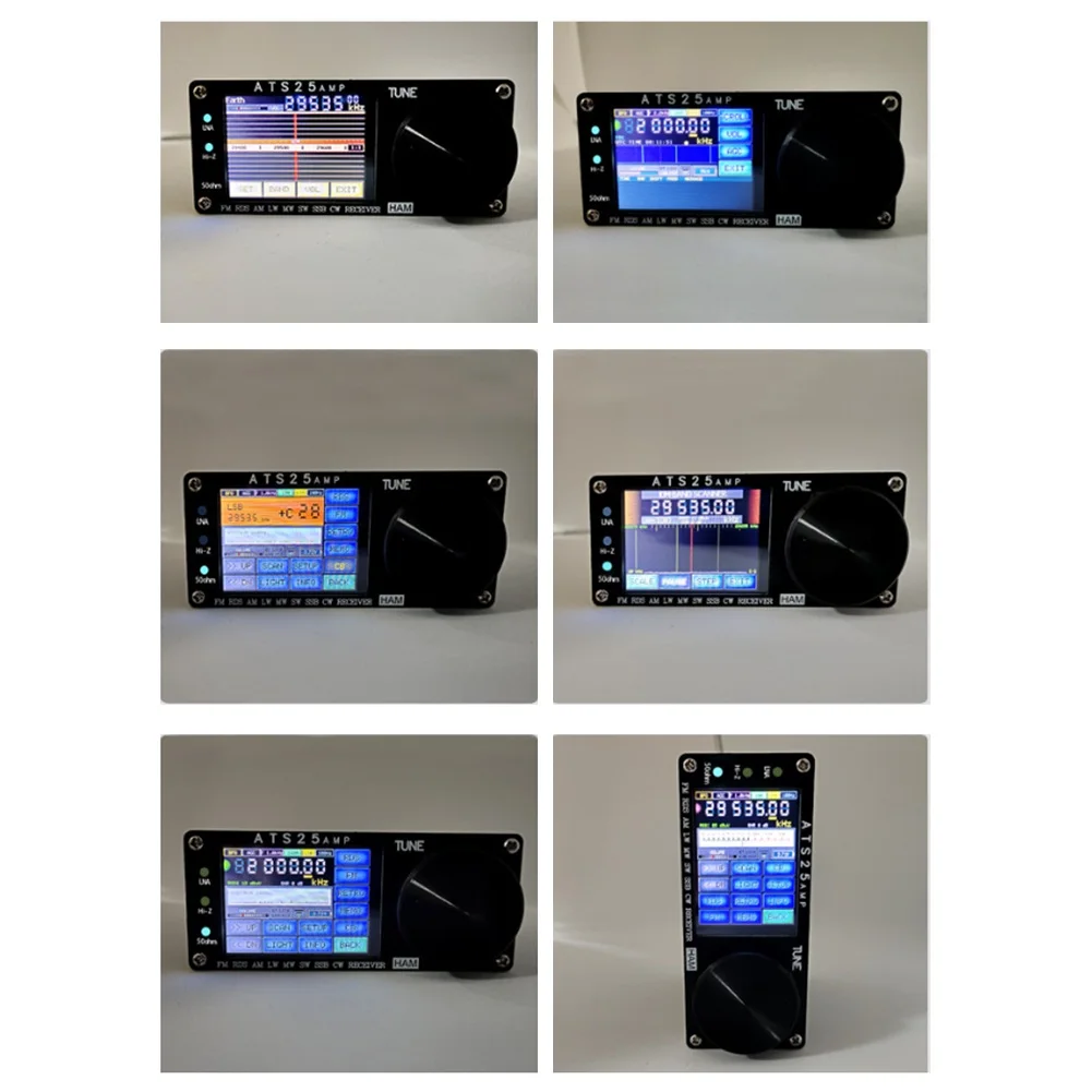Latest Firmware ATS25AMP RDS Full Radio  HI Z Mode  50ohm Mode  CW Decoding  Pass Filter Circuit  Adjustable Screen Brightness