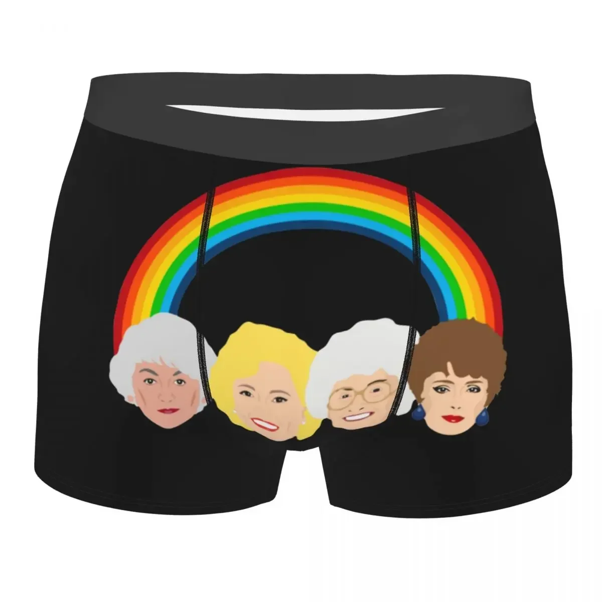 Men's Boxer Shorts Panties The Golden Girls LGBT Pride Design Mid Waist Underwear 80s Friend TV Homme Printed Underpants